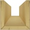 Ekena Millwork 3-Sided (U-beam) Rough Cedar Endurathane Faux Wood Ceiling Beam, Premium Cherry, 4"W x 8"H  x 20'L BMRC3C0040X080X240ZY - alternate 5